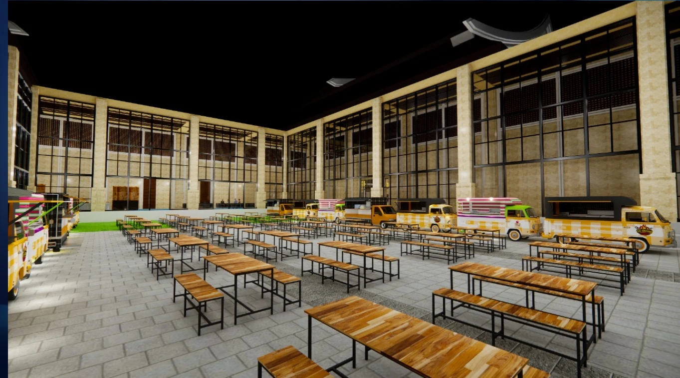 2025 document view: Food court / seating view